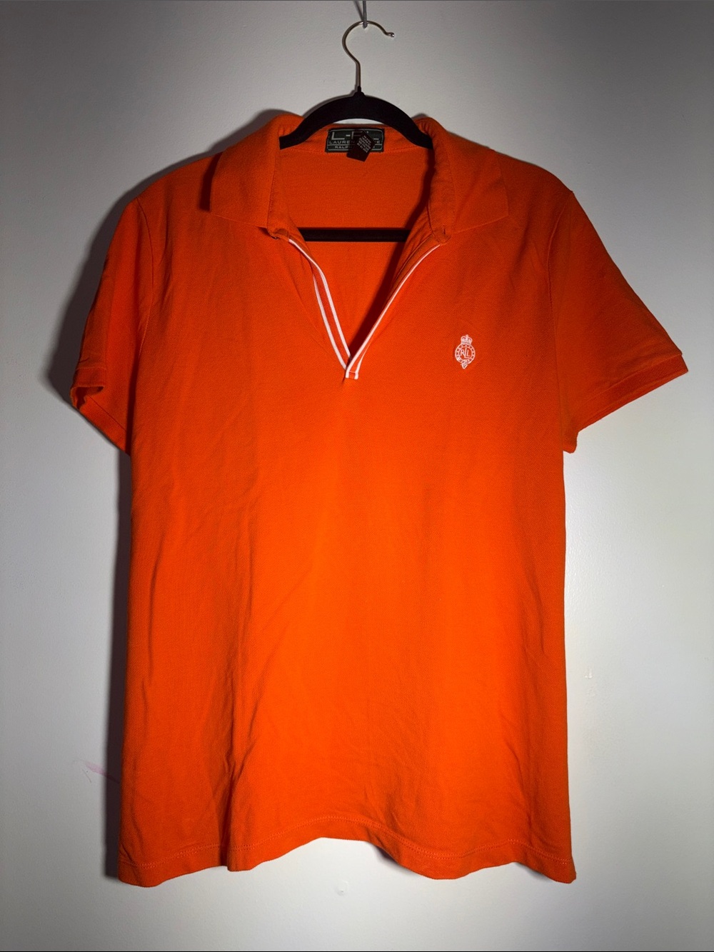 Ralph Lauren Orange Short-Sleeve Polo Size L